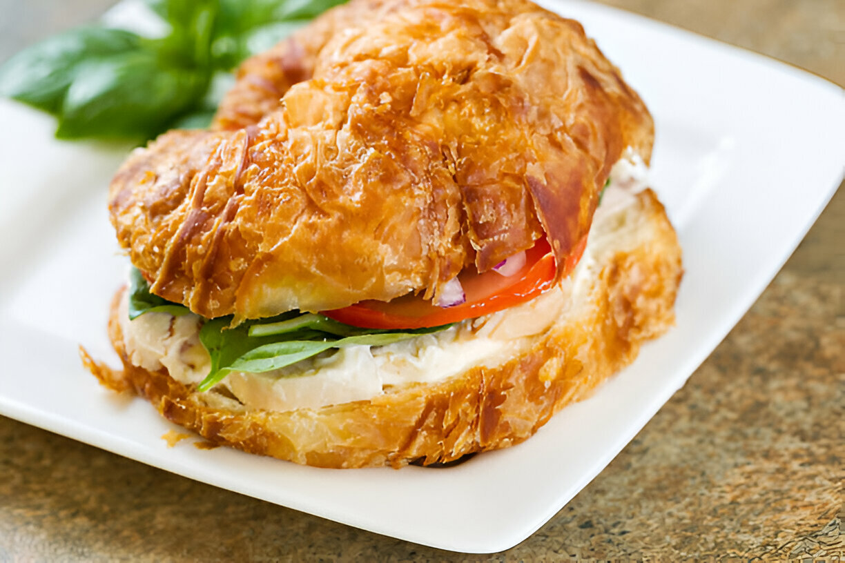 Chicken Caesar Croissant Sandwich