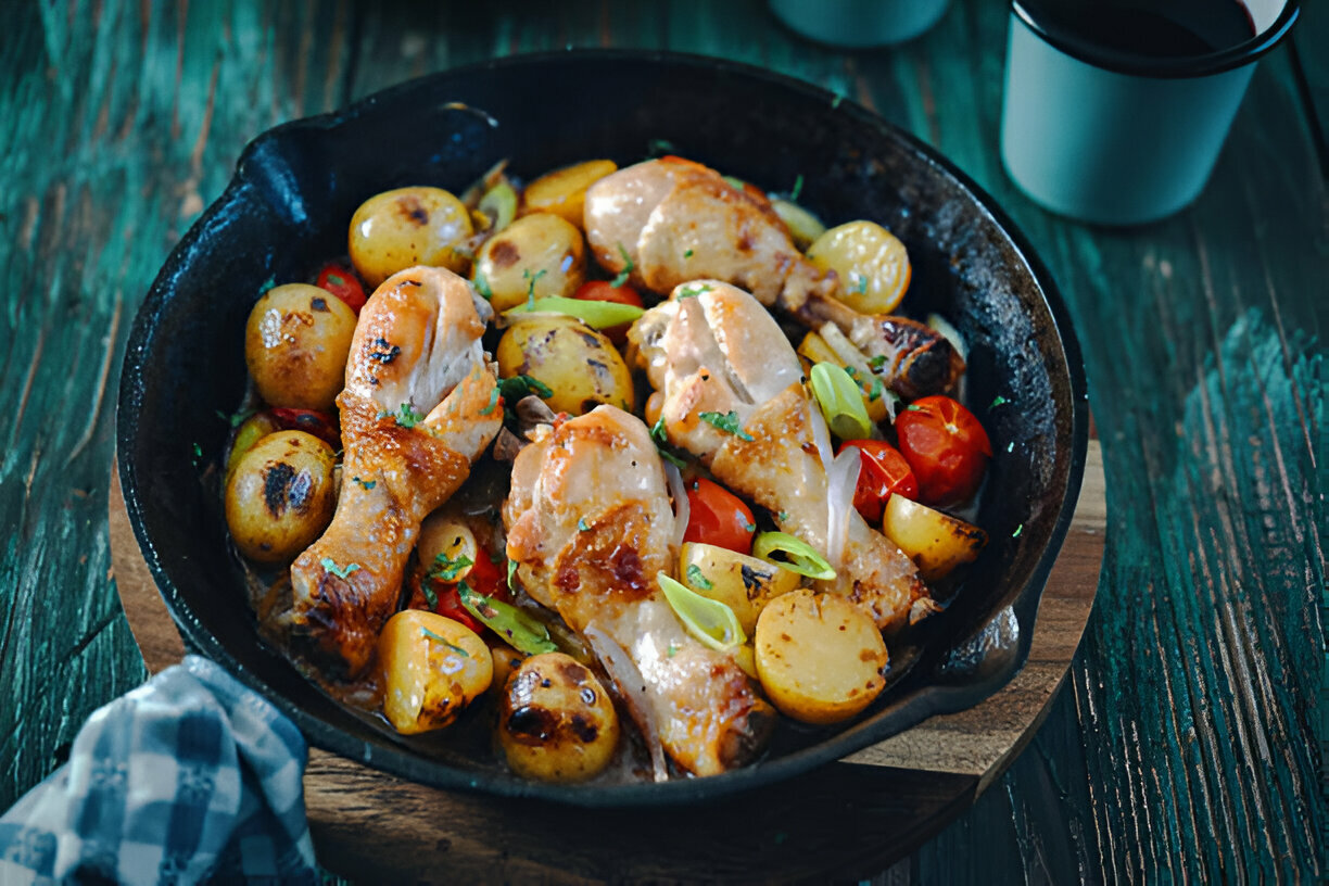 Healthy Chicken and Vegetables Skillet