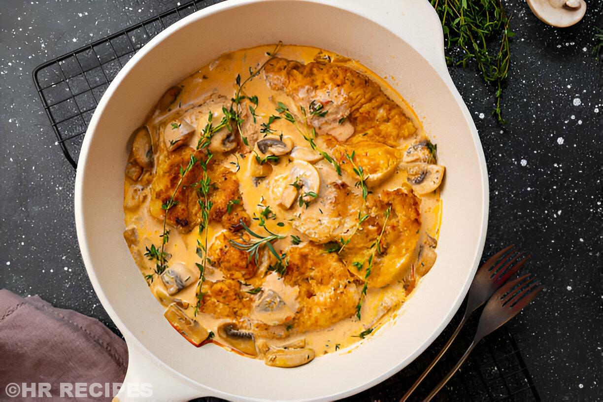 Keto Casserole Recipe - Keto Creamy Chicken and Mushroom Casserole