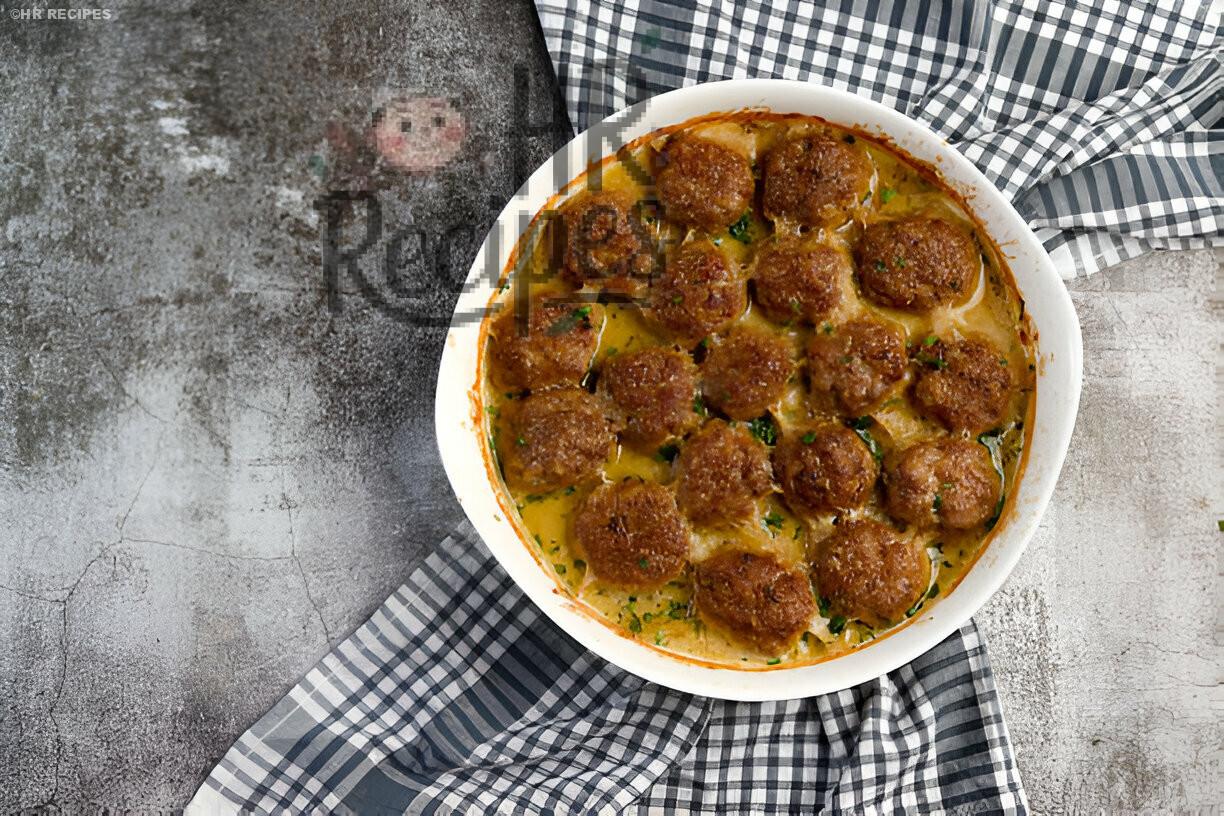 Keto Diet Friendly Meatball Casserole with Cheese and Sauce!