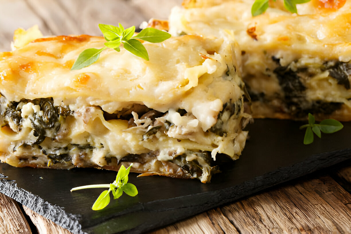 Mushroom And Spinach Lasagna Recipe - MushroomSalus