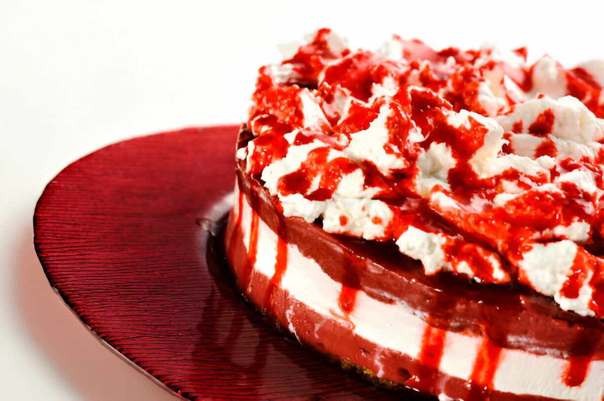 Red Velvet Strawberry Cheesecake