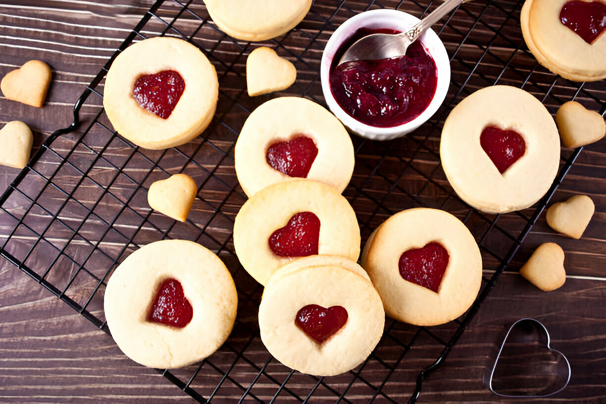 Soft and Chewy Raspberry Sugar Cookies