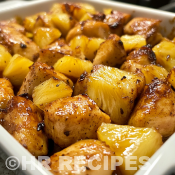 5 Star Brown Sugar Pineapple Chicken Sweet Dinner taken with iphone 15 pro max --iw 2 --ar 4:5 --v 6.1 --raw