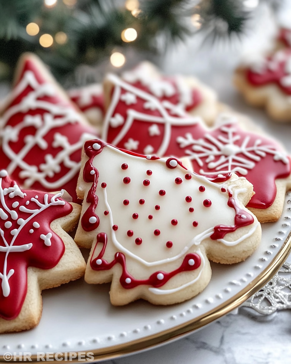 Ingredients for Christmas cookies ready for mixing including butter, sugar, eggs, flour