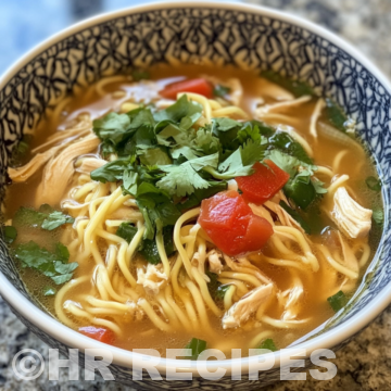 Aromatic Ginger Garlic Chicken Noodle Soup taken with iphone 15 pro max --iw 2 --ar 4:5 --v 6.1 --raw