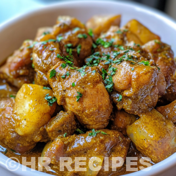 Authentic Jamaican Curry Chicken taken with iphone 15 pro max --iw 2 --ar 4:5 --v 6.1 --raw
