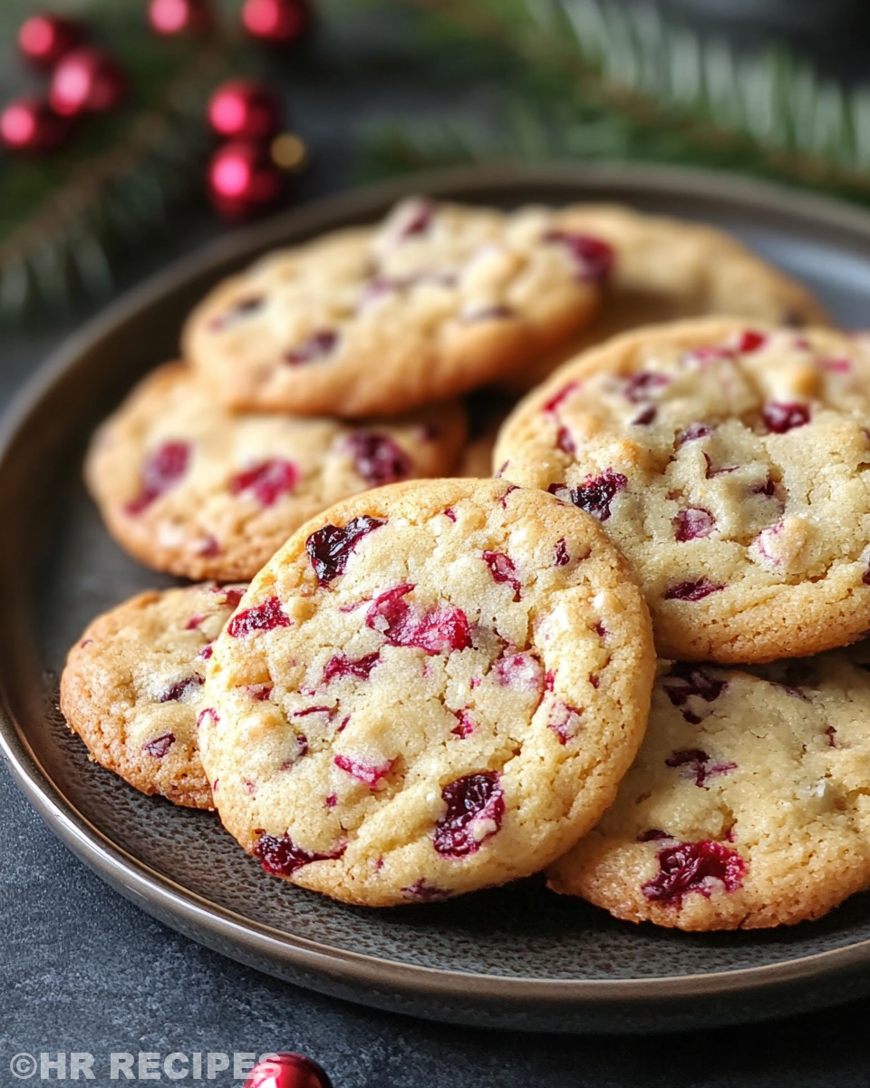 Ingredients for cranberry orange cookies arranged on kitchen table