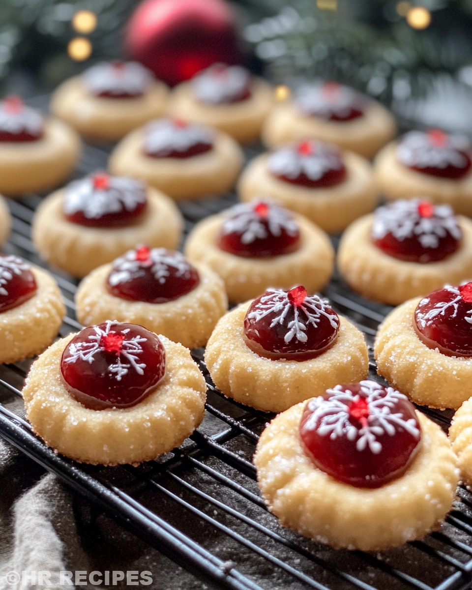 Ingredients lined up for thumbprint cookies