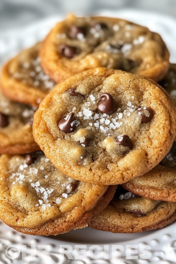 Best Ever Butterscotch Chocolate Chip Cookies With Sea Salt taken with iphone 15 pro max --iw 2 --ar 4:5 --v 6.1 --raw