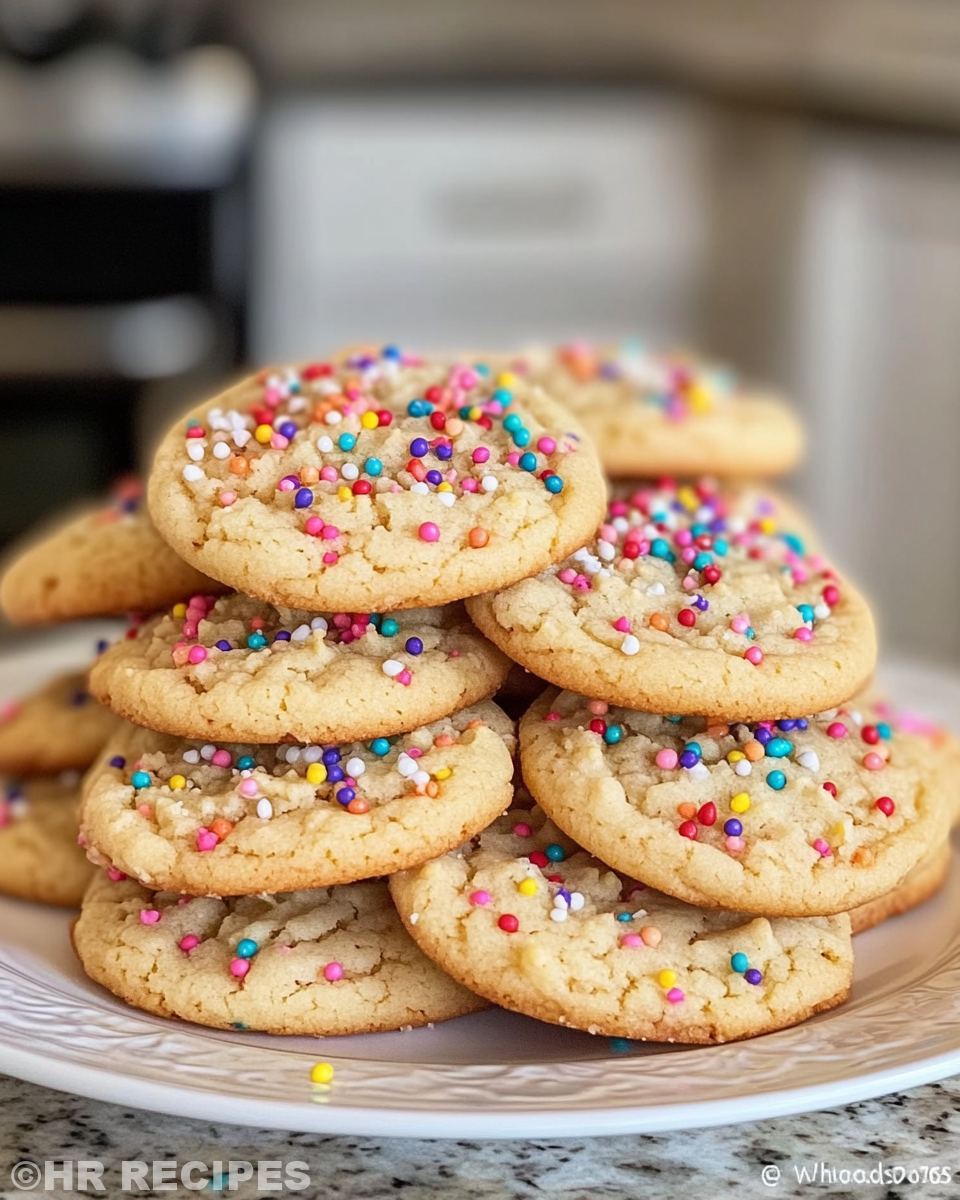 Ingredients for sugar cookie dough laid out on a kitchen countertop