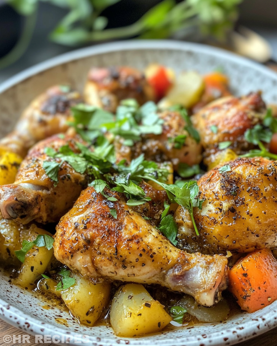 Ingredients for black pepper chicken including chicken, soy sauces, vegetables and cornstarch