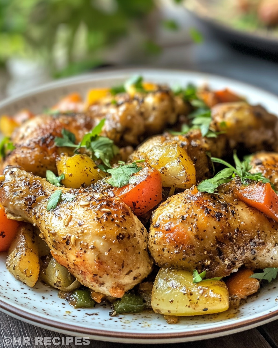 Finished black pepper chicken served and ready to eat