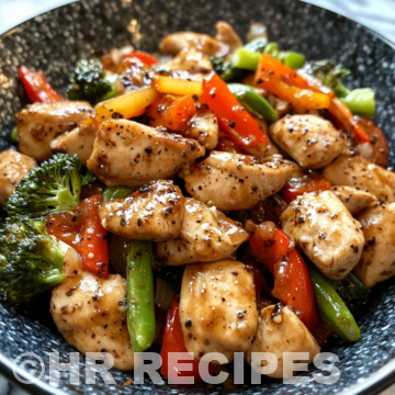 Black Pepper Chicken Stir Fry taken with iphone 15 pro max --iw 2 --ar 4:5 --v 6.1 --raw