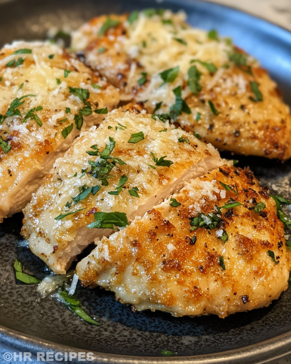 Melted parmesan and garlic butter sauce being stirred