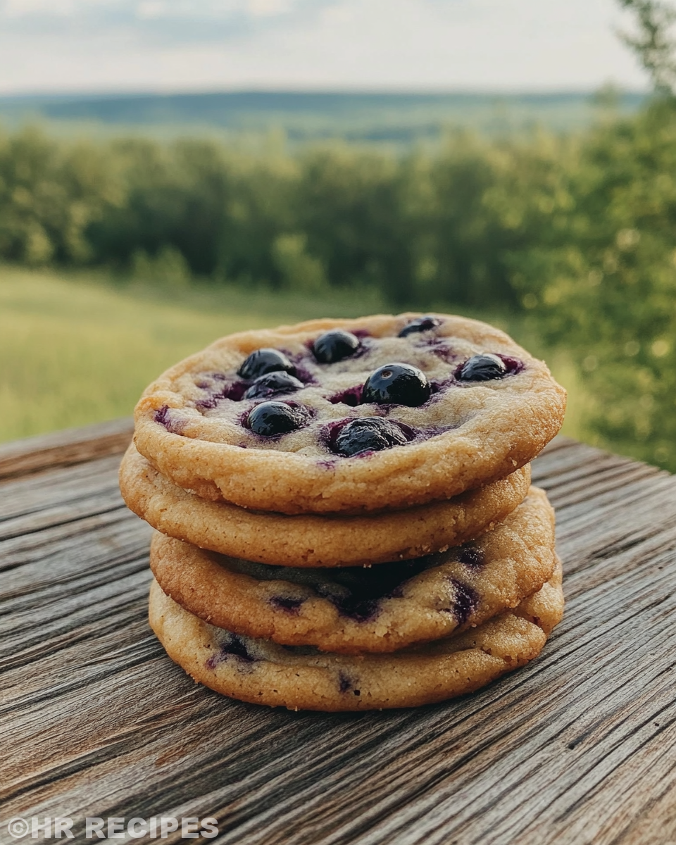 Ingredients laid out for blueberry pie granola cookies