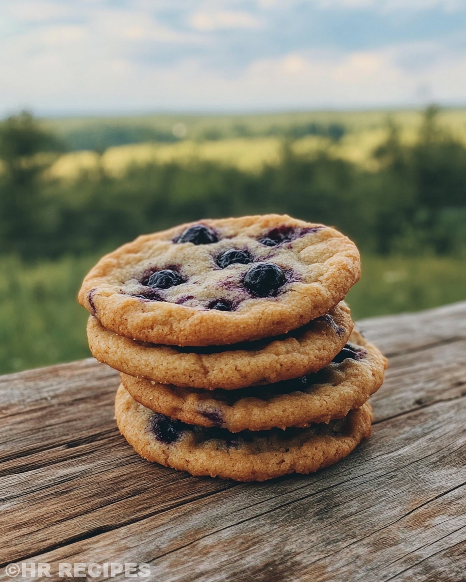 Blueberry pie cookies fresh from pressure cooker, warm and inviting