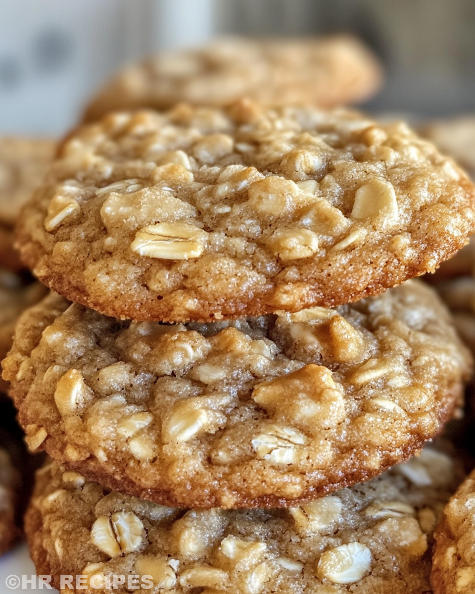 Iced brown butter oatmeal cookies cooling on wire rack