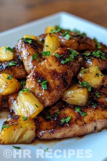 Brown Sugar Pineapple Chicken An Incredible Ultimate Recipe taken with iphone 15 pro max --iw 2 --ar 4:5 --v 6.1 --raw