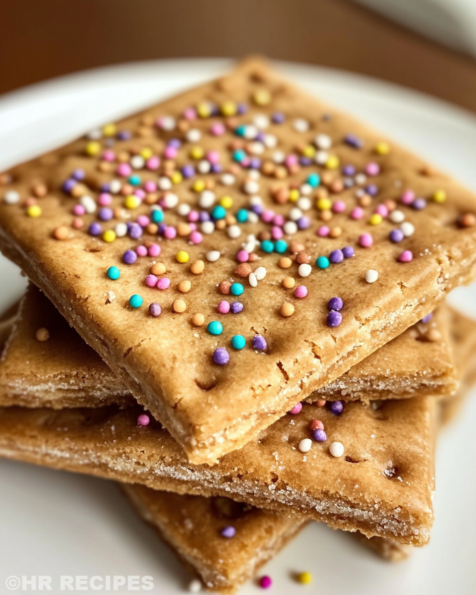 Final golden brown sugar Pop-Tart cookies with a hint of cinnamon