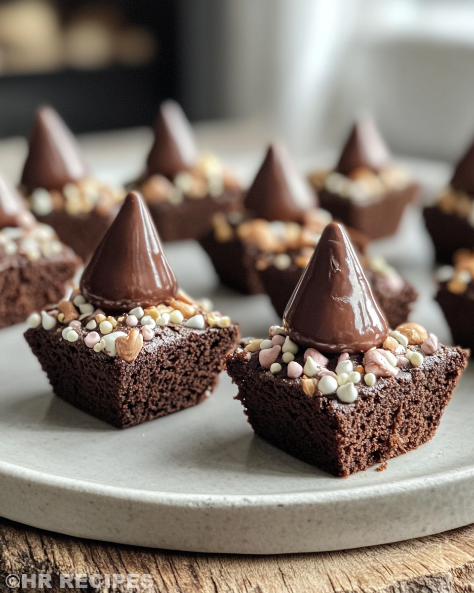 Ingredients for Easy Brownie Bite Gnomes include frosting and strawberries