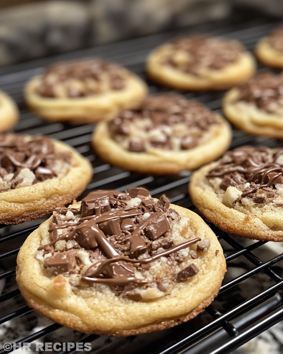 Hot fresh Buckeye Cookies baked in pressure cooker