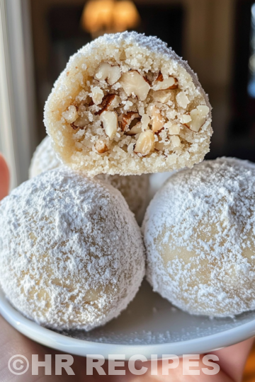 Buttery Pecan Snowball Cookies taken with iphone 15 pro max --iw 2 --ar 4:5 --v 6.1 --raw