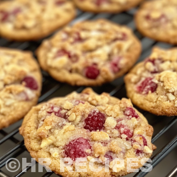 Buttery Raspberry Crumble Cookies taken with iphone 15 pro max --iw 2 --ar 4:5 --v 6.1 --raw