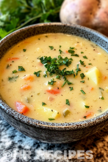 Cajun Potato Soup Recipe taken with iphone 15 pro max --iw 2 --ar 4:5 --v 6.1 --raw