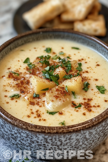 Cajun Potato Soup taken with iphone 15 pro max --iw 2 --ar 4:5 --v 6.1 --raw