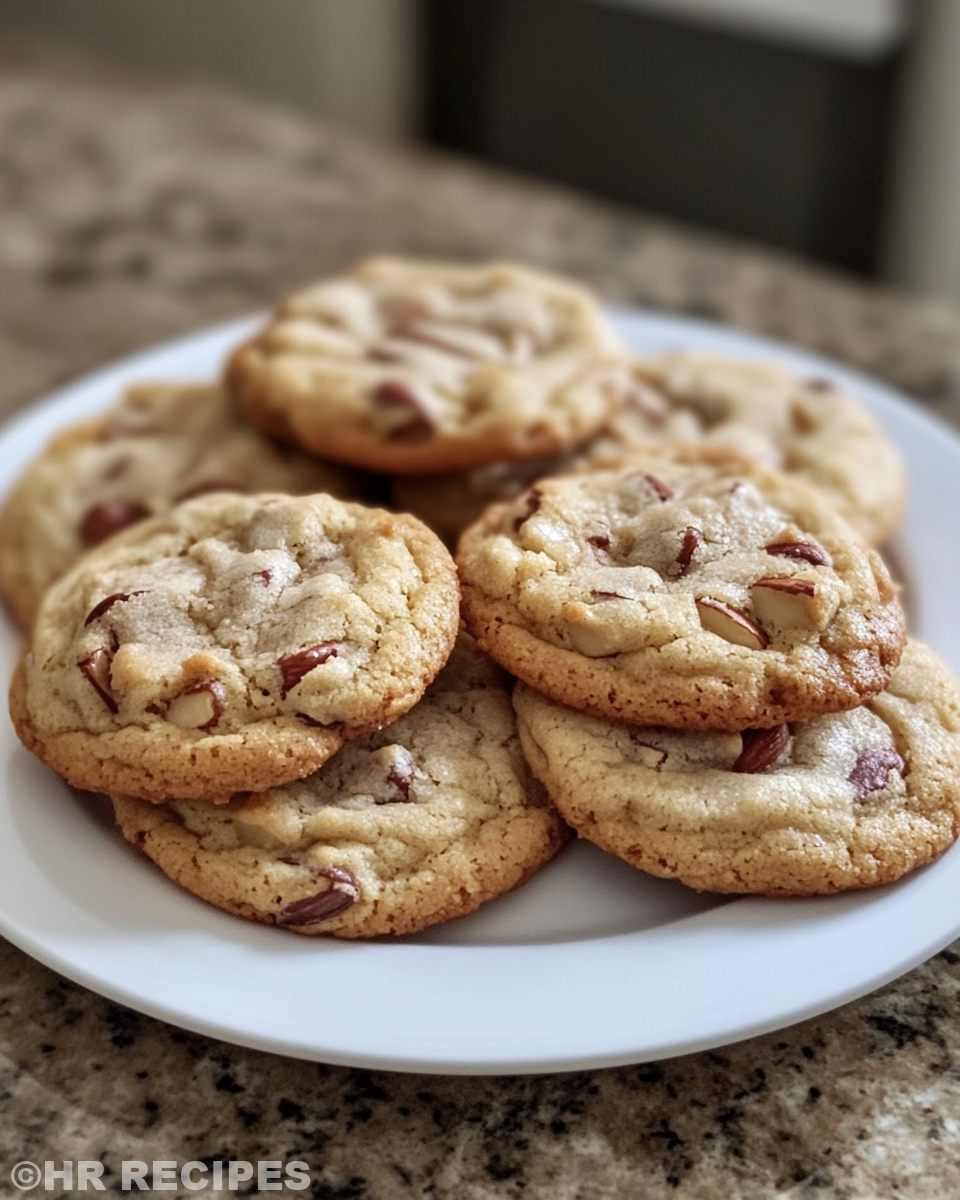 Fresh cherry almond cookies just baked in pressure cooker