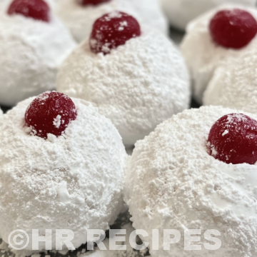 Cherry Snowball Cookies taken with iphone 15 pro max --iw 2 --ar 4:5 --v 6.1 --raw