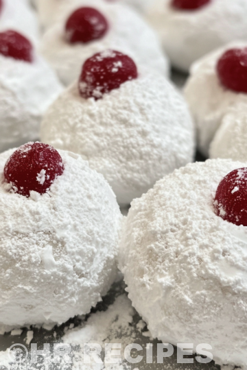 Cherry Snowball Cookies taken with iphone 15 pro max --iw 2 --ar 4:5 --v 6.1 --raw