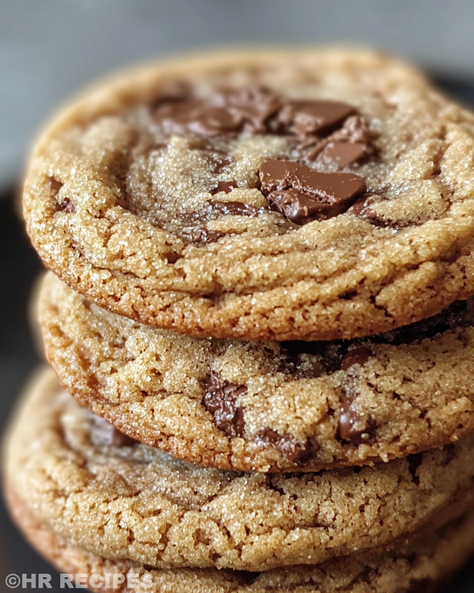 Stack of finished chewy coffee cookies served on plate