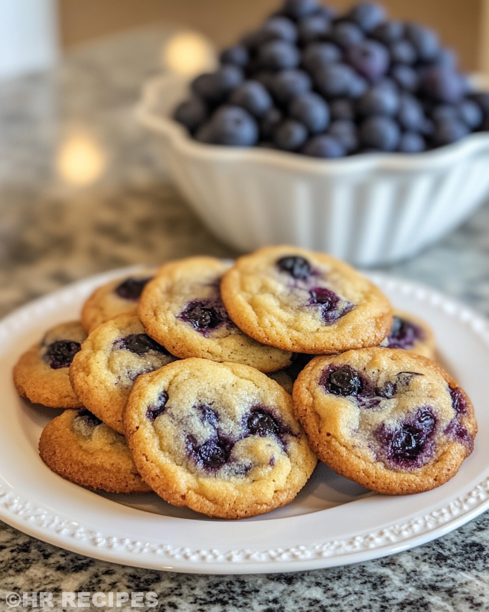 Mixing ingredients for lemon blueberry cookies dough