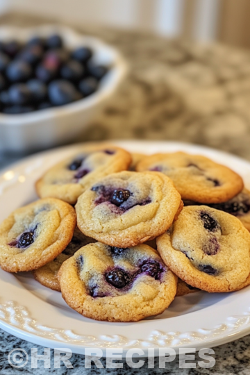 Chewy Lemon Blueberry Cookies taken with iphone 15 pro max --iw 2 --ar 4:5 --v 6.1 --raw