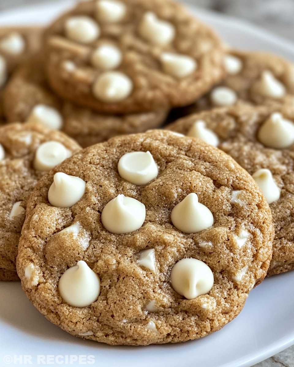 Stack of finished maple cinnamon cookies ready to serve