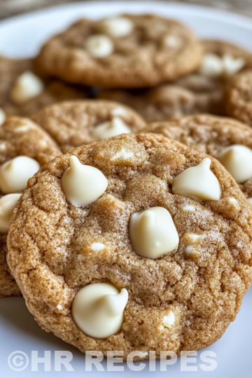 Chewy Maple Cinnamon Cookies With White Chocolate taken with iphone 15 pro max --iw 2 --ar 4:5 --v 6.1 --raw