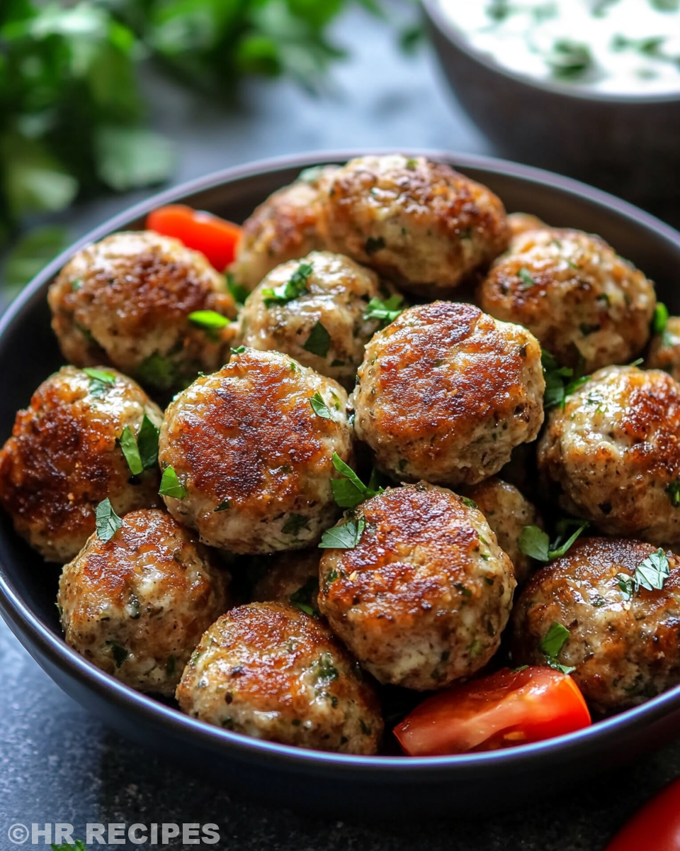 Ingredients for chicken kofta with spices and pine nuts