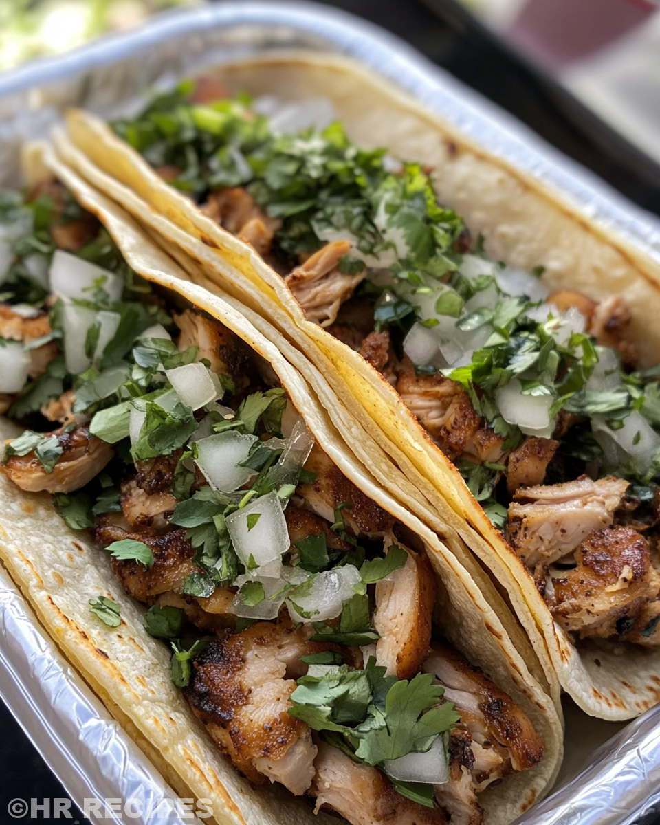 Juicy chicken street tacos fresh out of the pressure cooker