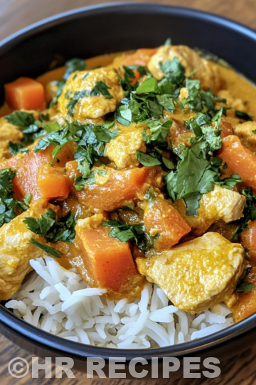 Chicken Sweet Potato Curry taken with iphone 15 pro max --iw 2 --ar 4:5 --v 6.1 --raw