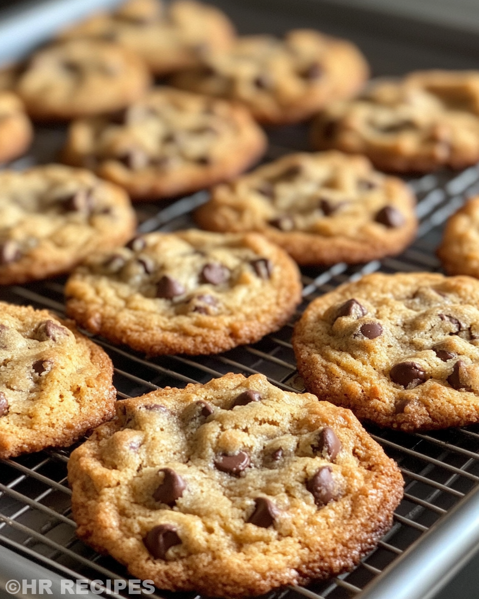 Fresh baked soft chocolate chip cookies