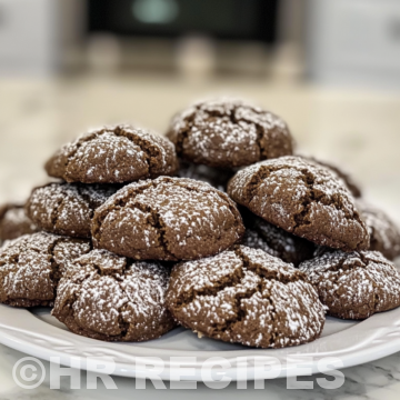 Chocolate Crinkle Cookies taken with iphone 15 pro max --iw 2 --ar 4:5 --v 6.1 --raw