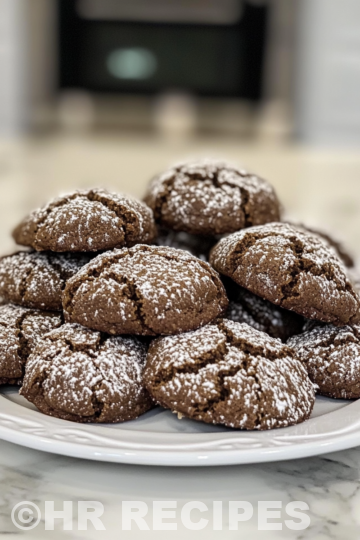 Chocolate Crinkle Cookies taken with iphone 15 pro max --iw 2 --ar 4:5 --v 6.1 --raw