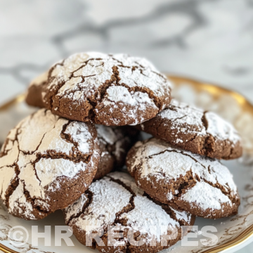 Chocolate Crinkle Cookies taken with iphone 15 pro max --iw 2 --ar 4:5 --v 6.1 --raw