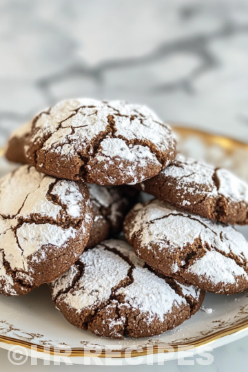 Chocolate Crinkle Cookies taken with iphone 15 pro max --iw 2 --ar 4:5 --v 6.1 --raw