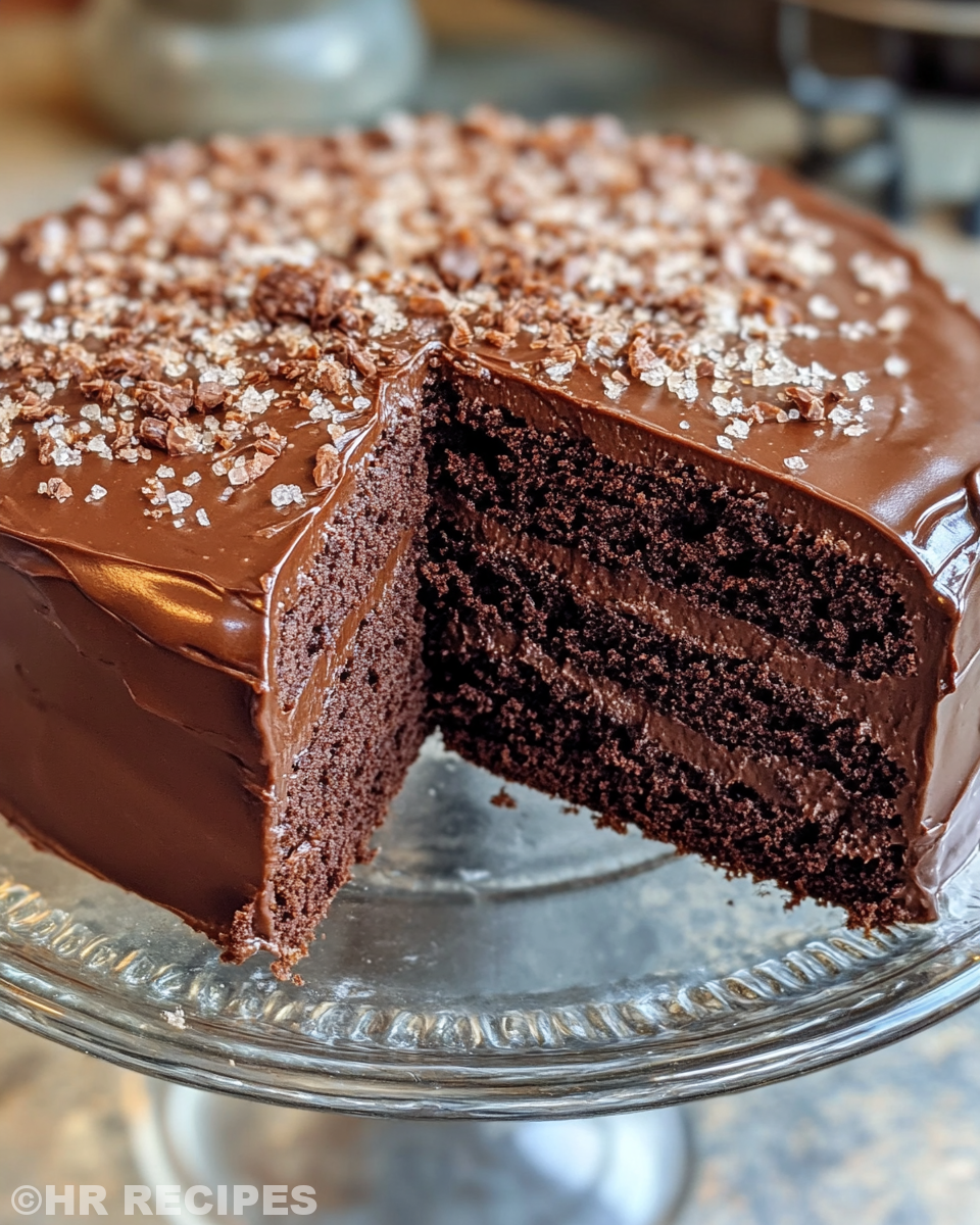 Pressure cooker Salted Caramel Chocolate Fudge Cake fresh out of cooker