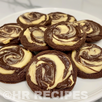 Chocolate Peanut Butter Swirl Cookies taken with iphone 15 pro max --iw 2 --ar 4:5 --v 6.1 --raw