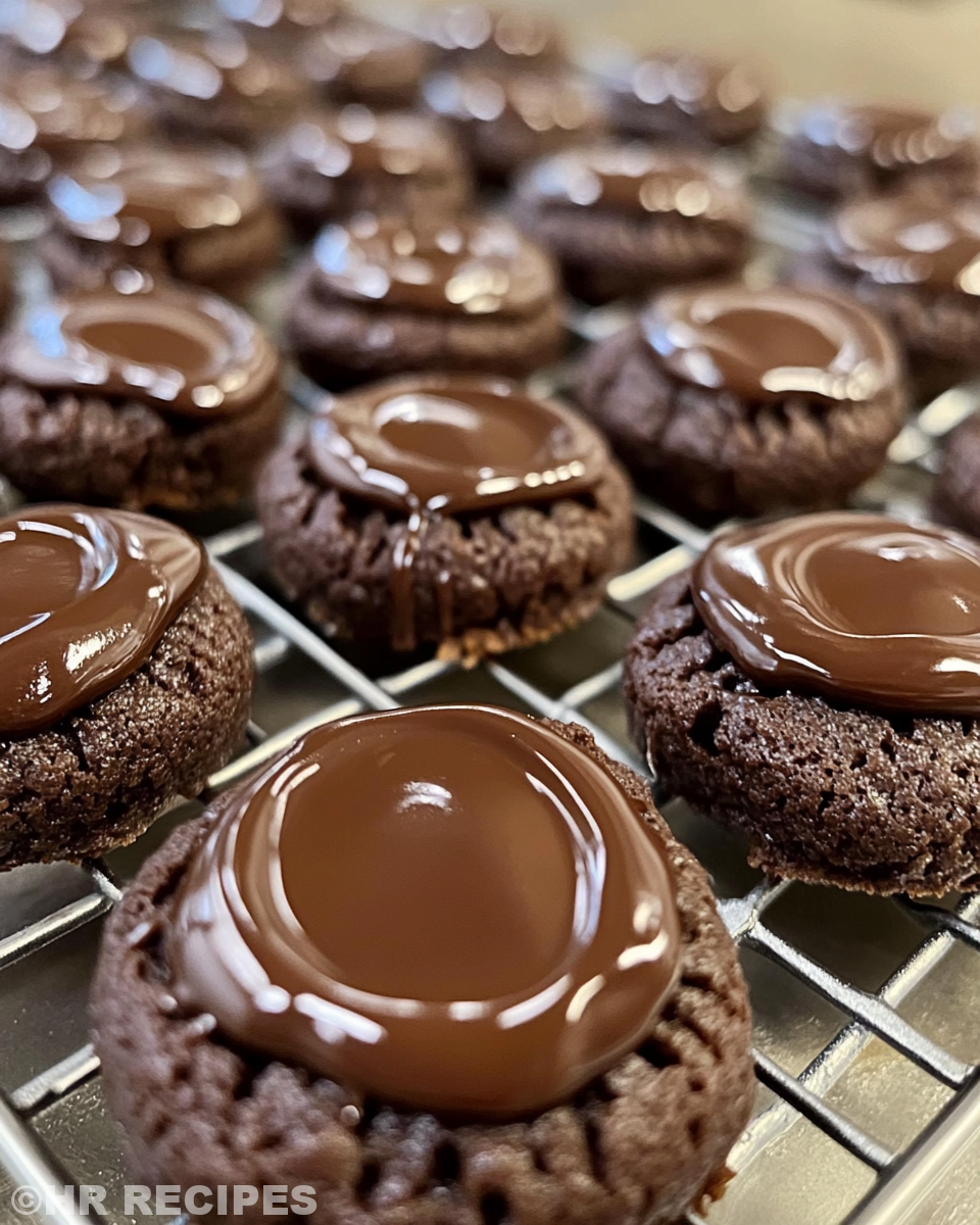 Chocolate thumbprint cookie dough balls rolled in sugar