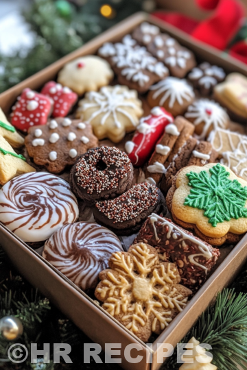 Christmas Cookie Box taken with iphone 15 pro max --iw 2 --ar 4:5 --v 6.1 --raw
